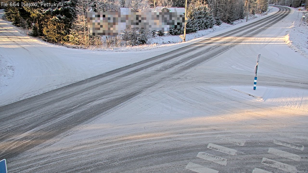 Weather Camera Image Road 664 Isojoki Pettukylä, Isojoki, Etelä-Pohjanmaa