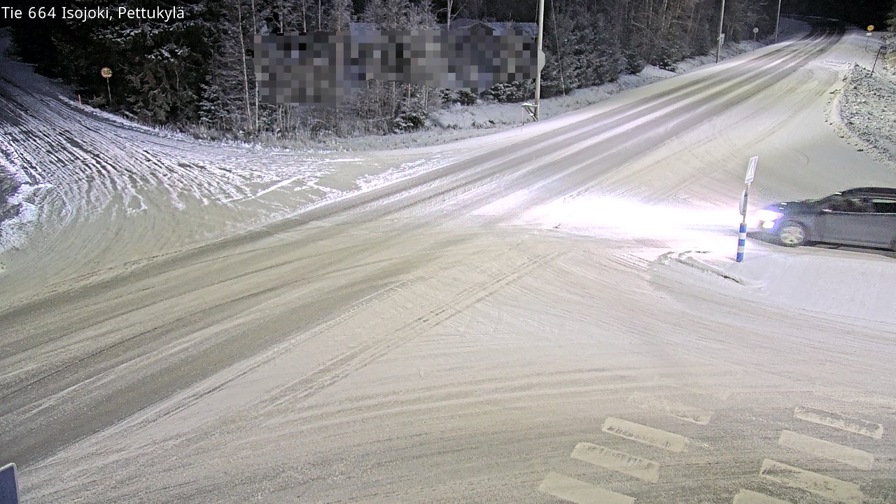 Weather Camera Image Road 664 Isojoki Pettukylä, Isojoki, Etelä-Pohjanmaa
