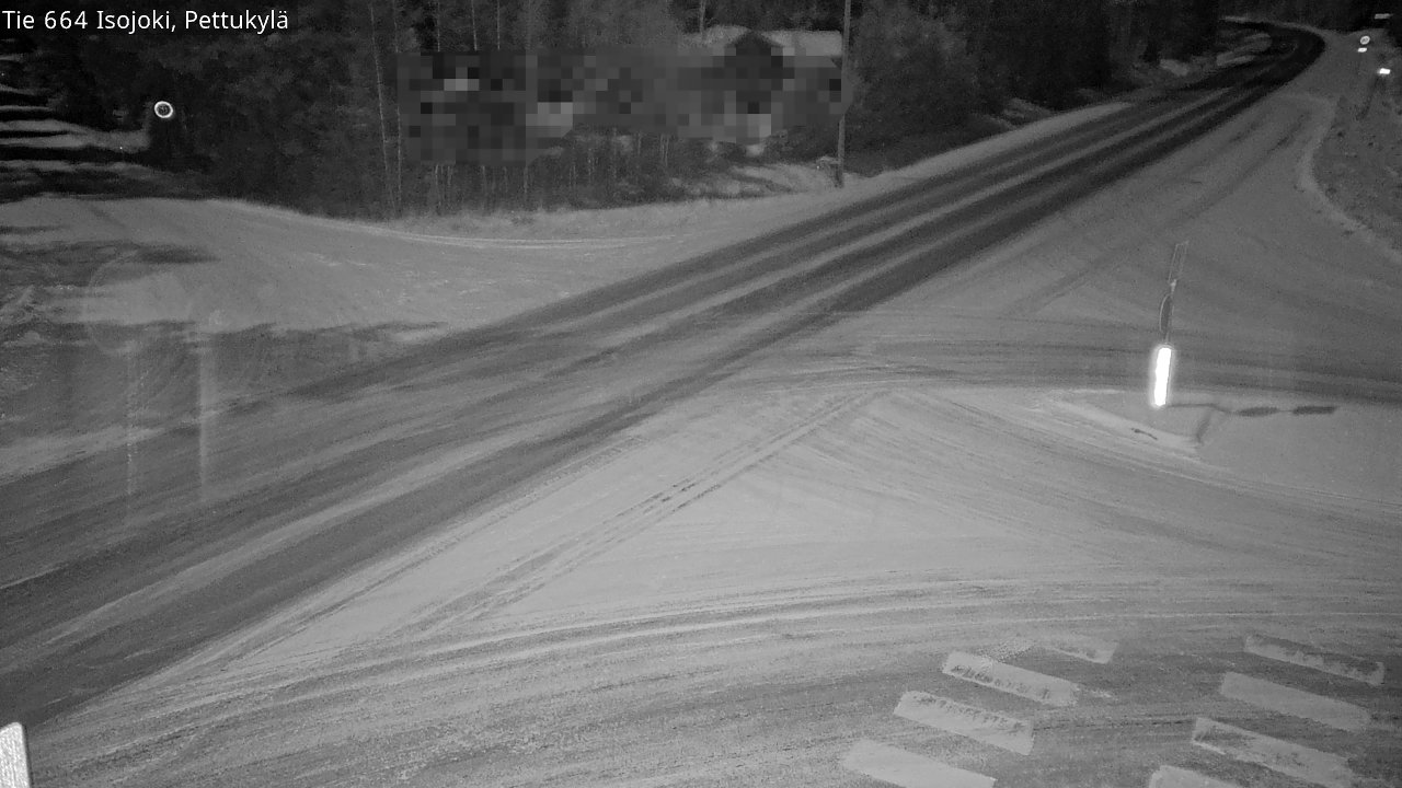 Weather Camera Image Road 664 Isojoki Pettukylä, Isojoki, Etelä-Pohjanmaa