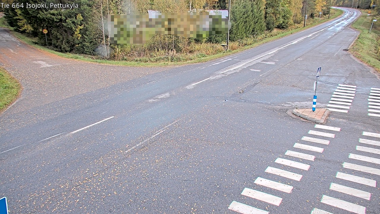 Weather Camera Image Road 664 Isojoki Pettukylä, Isojoki, Etelä-Pohjanmaa