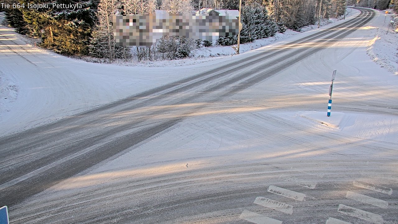 Weather Camera Image Road 664 Isojoki Pettukylä, Isojoki, Etelä-Pohjanmaa