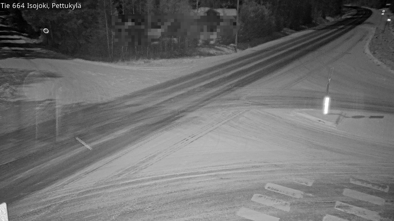 Weather Camera Image Road 664 Isojoki Pettukylä, Isojoki, Etelä-Pohjanmaa