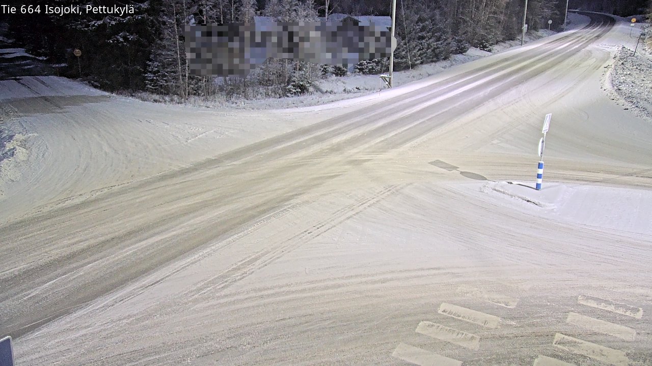 Weather Camera Image Road 664 Isojoki Pettukylä, Isojoki, Etelä-Pohjanmaa