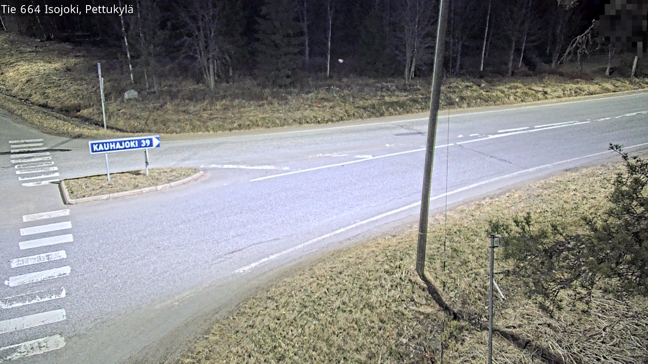 Weather Camera Image Väg 664 Storå Pettukylä, Isojoki, Etelä-Pohjanmaa