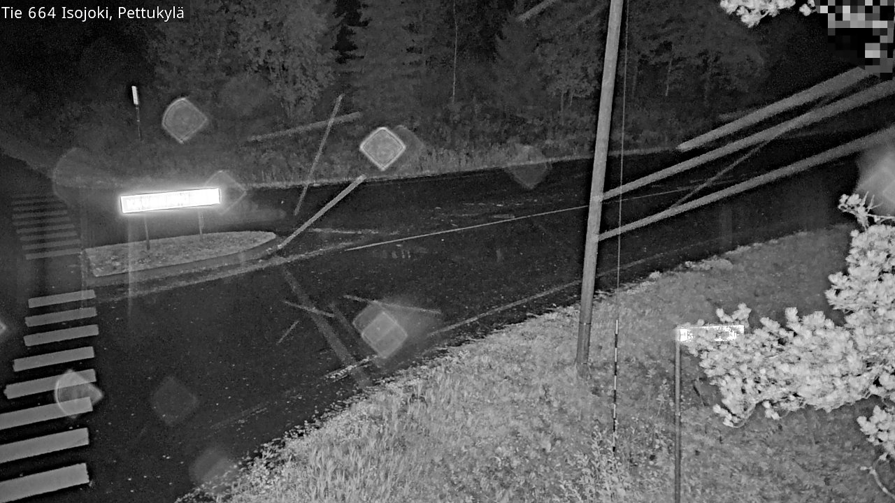 Weather Camera Image Road 664 Isojoki Pettukylä, Isojoki, Etelä-Pohjanmaa