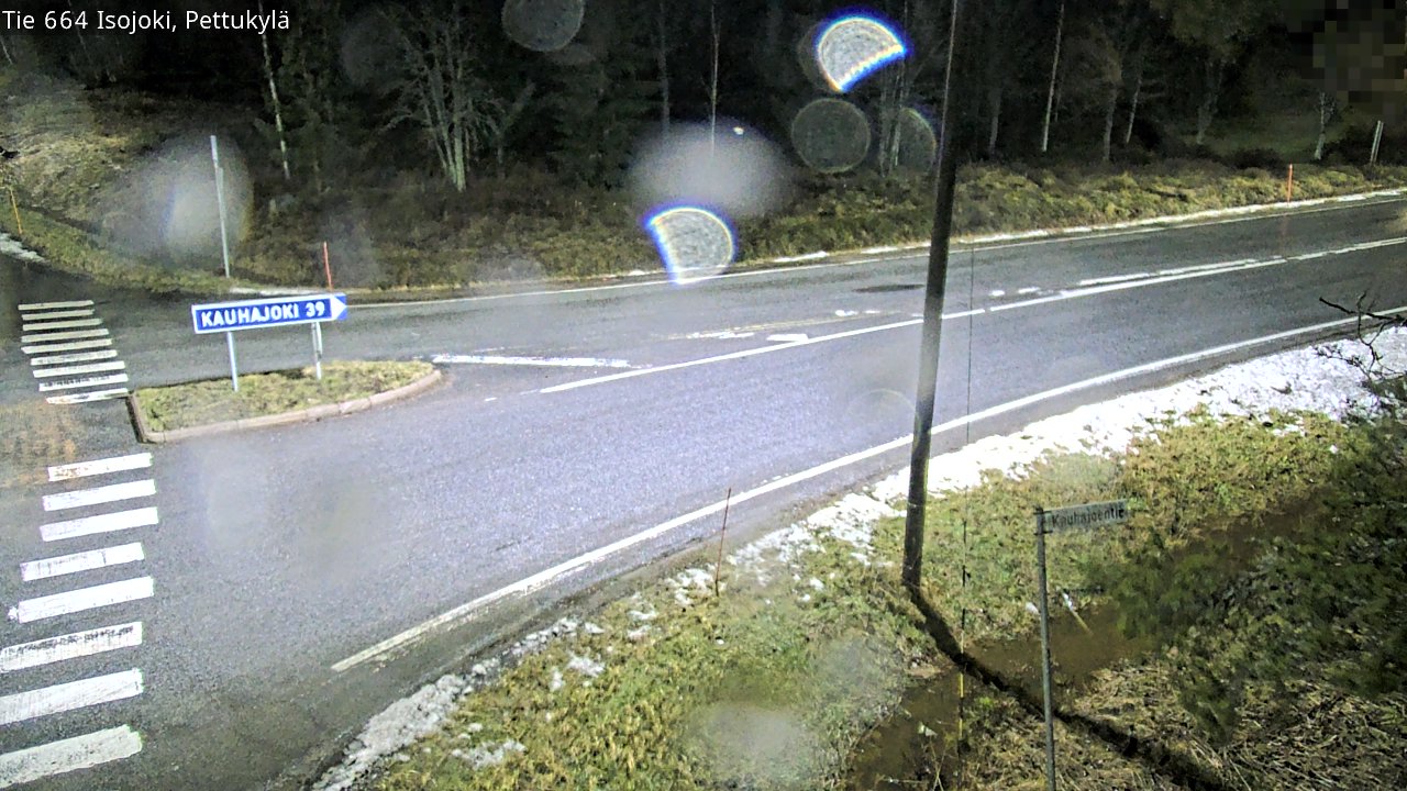 Weather Camera Image Road 664 Isojoki Pettukylä, Isojoki, Etelä-Pohjanmaa