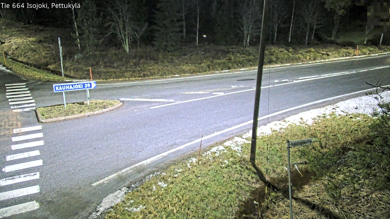 Weather Camera Image Road 664 Isojoki Pettukylä, Isojoki, Etelä-Pohjanmaa