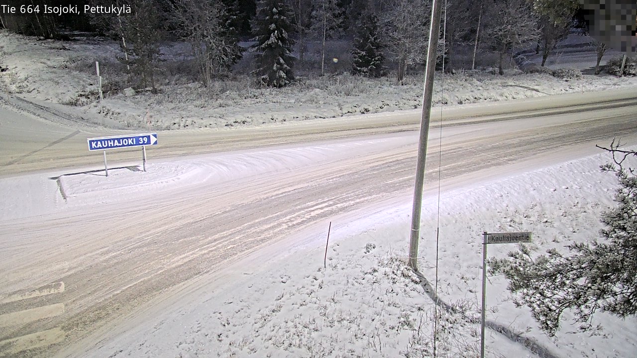 Weather Camera Image Väg 664 Storå Pettukylä, Isojoki, Etelä-Pohjanmaa