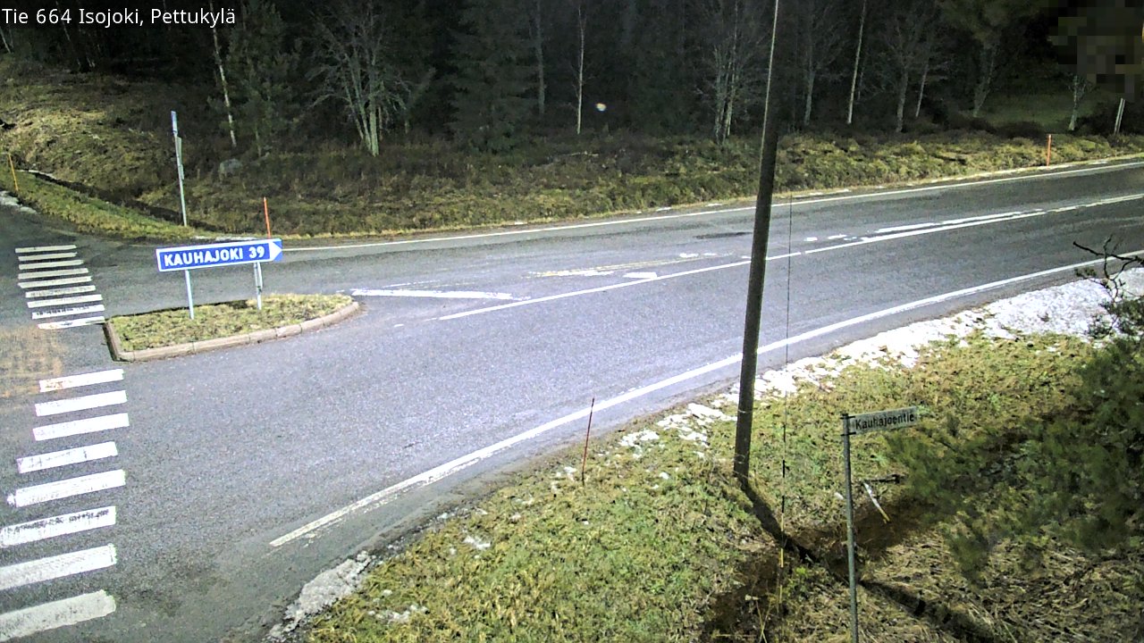 Weather Camera Image Road 664 Isojoki Pettukylä, Isojoki, Etelä-Pohjanmaa