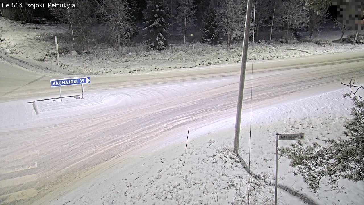 Weather Camera Image Road 664 Isojoki Pettukylä, Isojoki, Etelä-Pohjanmaa