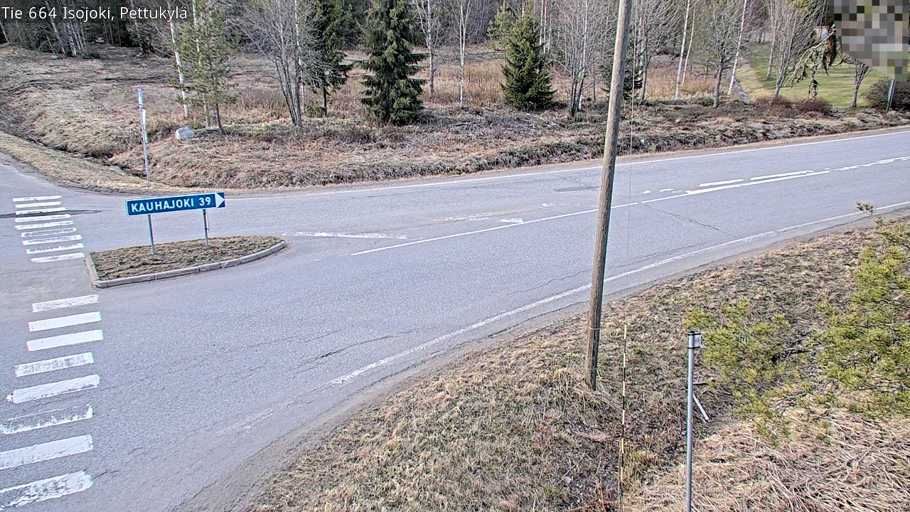 Weather Camera Image Väg 664 Storå Pettukylä, Isojoki, Etelä-Pohjanmaa