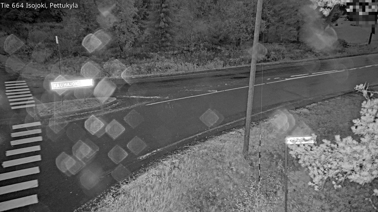 Weather Camera Image Road 664 Isojoki Pettukylä, Isojoki, Etelä-Pohjanmaa