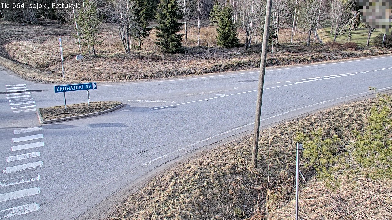 Weather Camera Image Väg 664 Storå Pettukylä, Isojoki, Etelä-Pohjanmaa