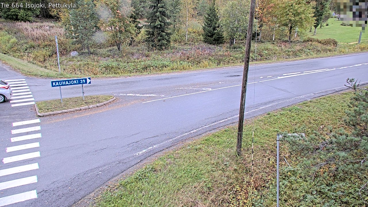 Weather Camera Image Road 664 Isojoki Pettukylä, Isojoki, Etelä-Pohjanmaa