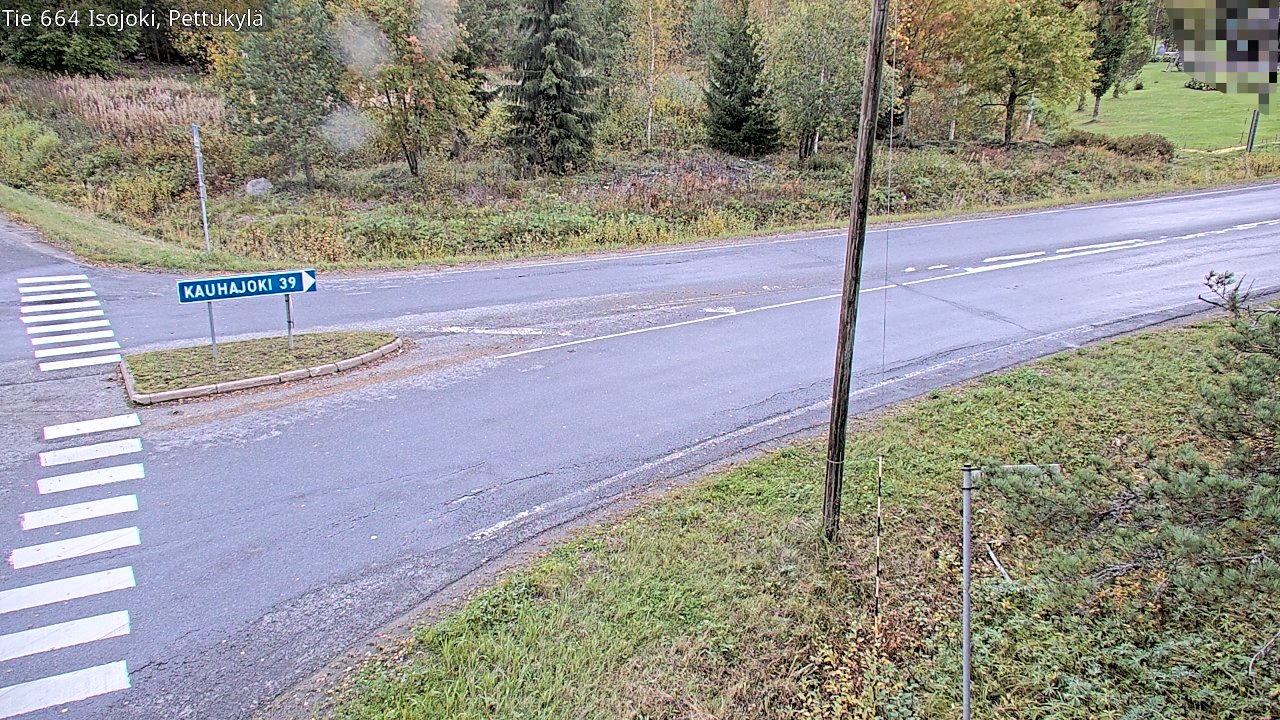 Weather Camera Image Road 664 Isojoki Pettukylä, Isojoki, Etelä-Pohjanmaa