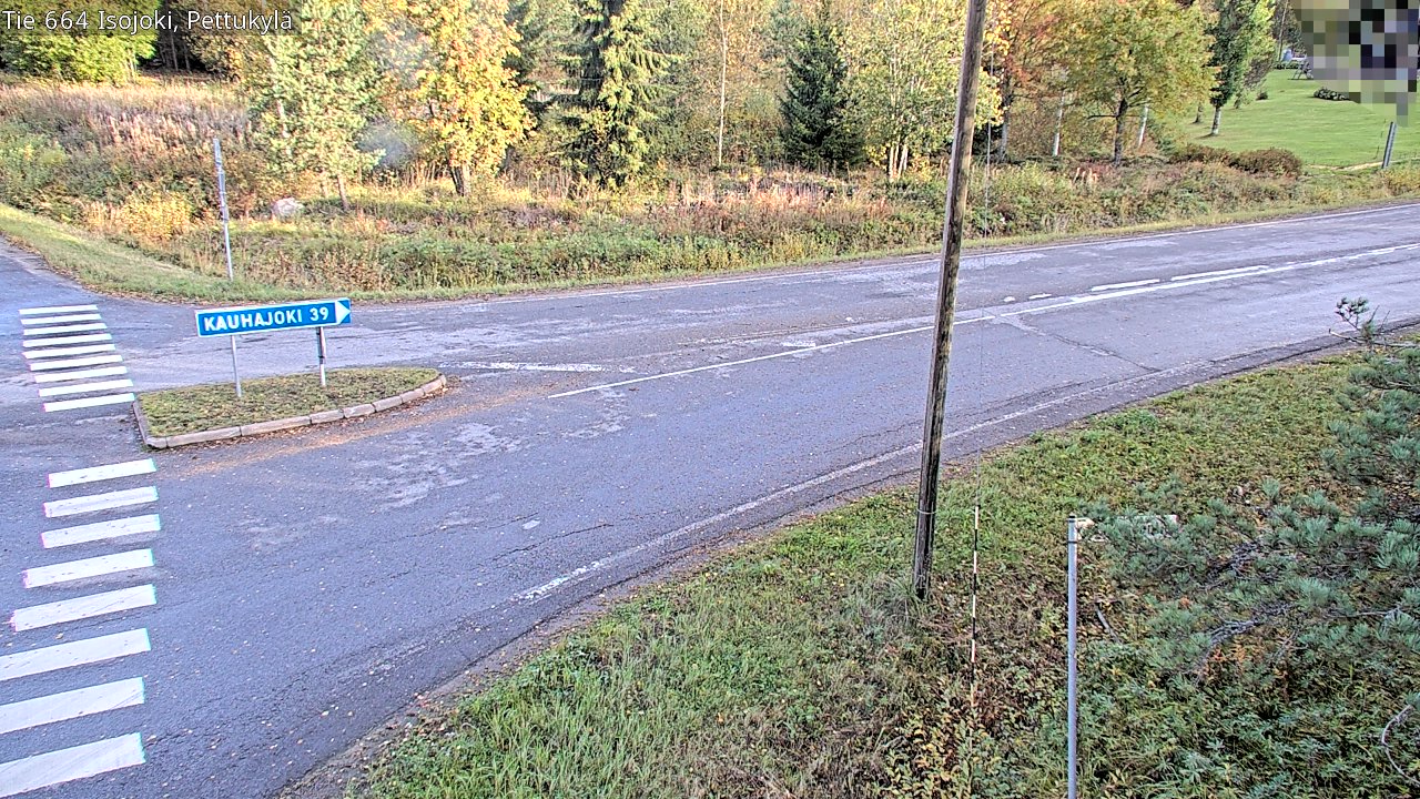 Weather Camera Image Road 664 Isojoki Pettukylä, Isojoki, Etelä-Pohjanmaa