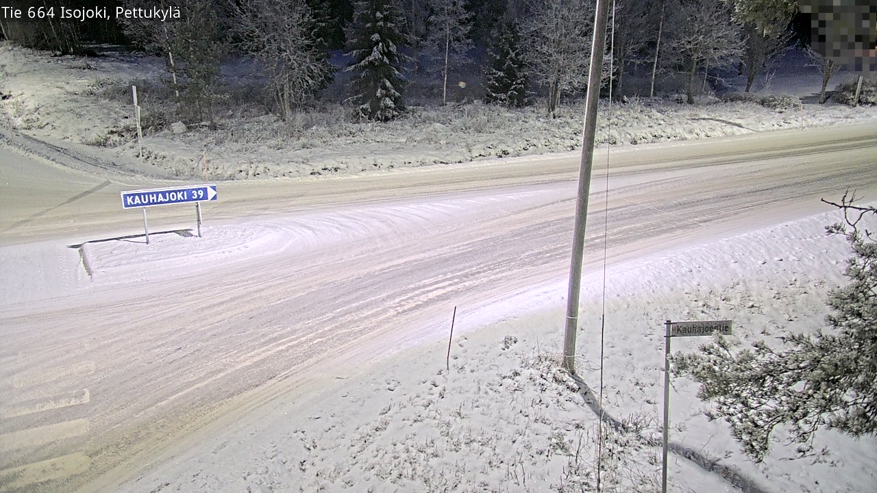 Weather Camera Image Road 664 Isojoki Pettukylä, Isojoki, Etelä-Pohjanmaa
