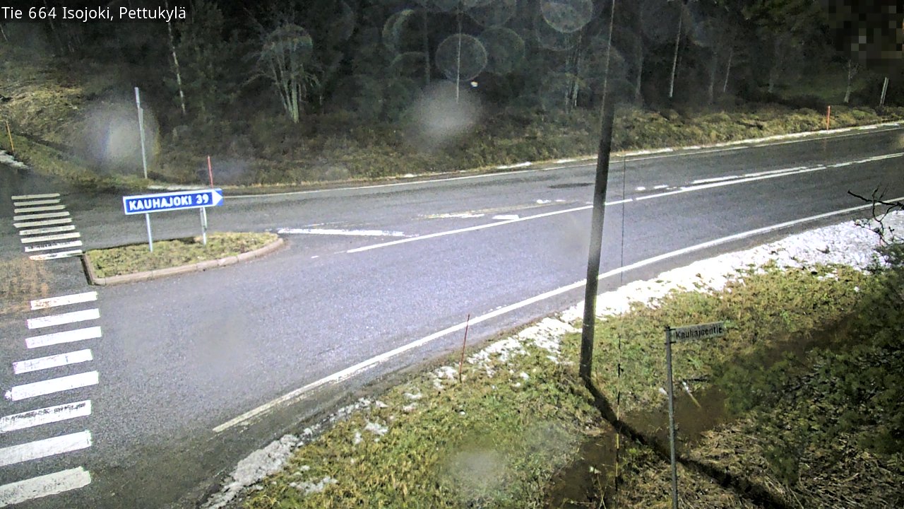 Weather Camera Image Road 664 Isojoki Pettukylä, Isojoki, Etelä-Pohjanmaa