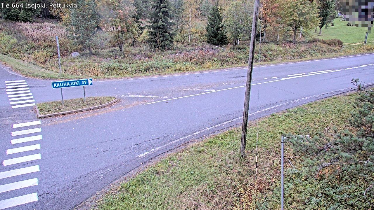 Weather Camera Image Road 664 Isojoki Pettukylä, Isojoki, Etelä-Pohjanmaa