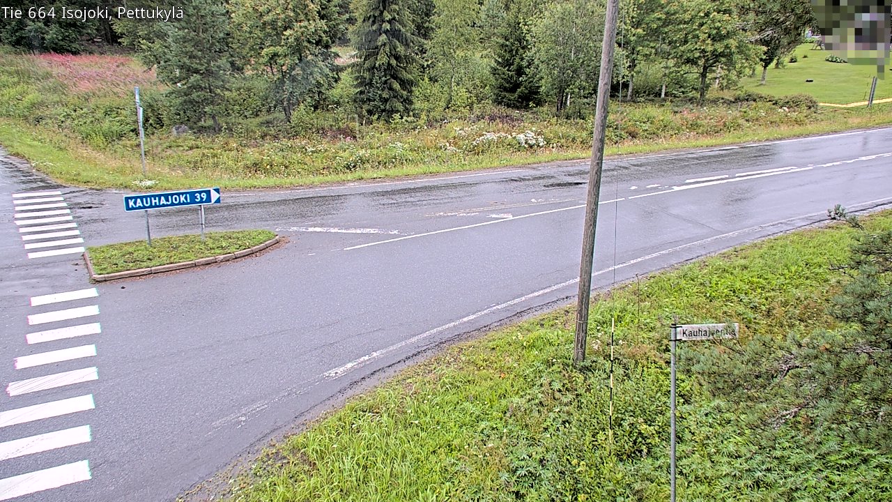 Weather Camera Image Road 664 Isojoki Pettukylä, Isojoki, Etelä-Pohjanmaa