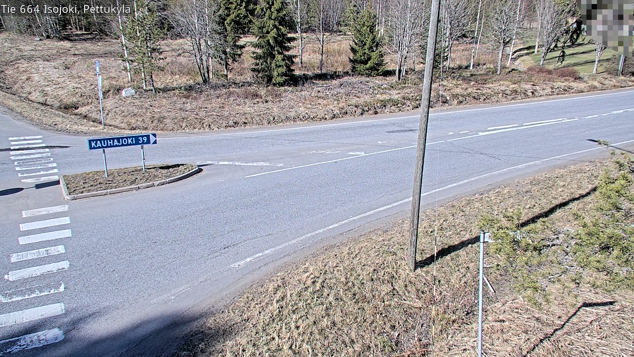 Weather Camera Image Väg 664 Storå Pettukylä, Isojoki, Etelä-Pohjanmaa