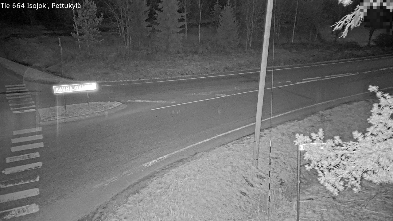 Weather Camera Image Väg 664 Storå Pettukylä, Isojoki, Etelä-Pohjanmaa