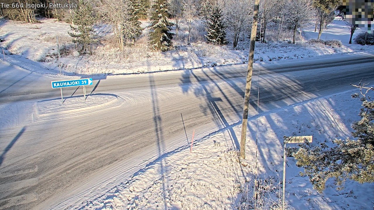 Weather Camera Image Road 664 Isojoki Pettukylä, Isojoki, Etelä-Pohjanmaa