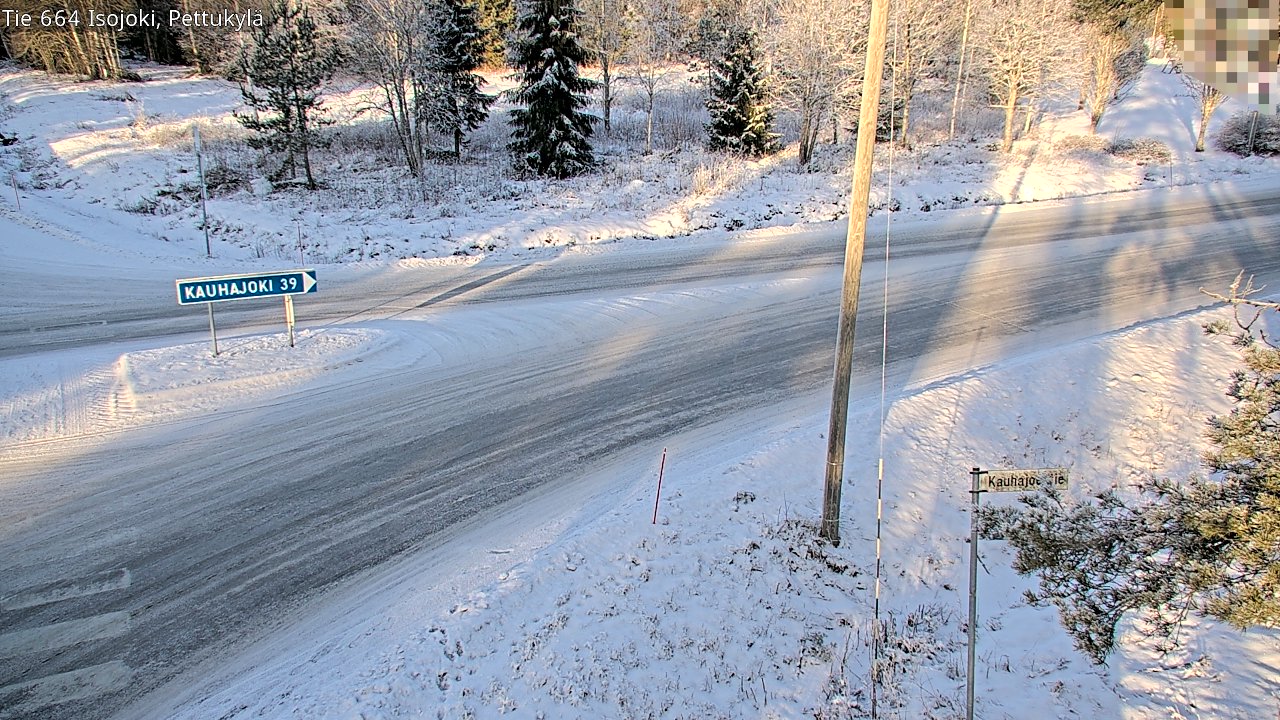 Weather Camera Image Road 664 Isojoki Pettukylä, Isojoki, Etelä-Pohjanmaa
