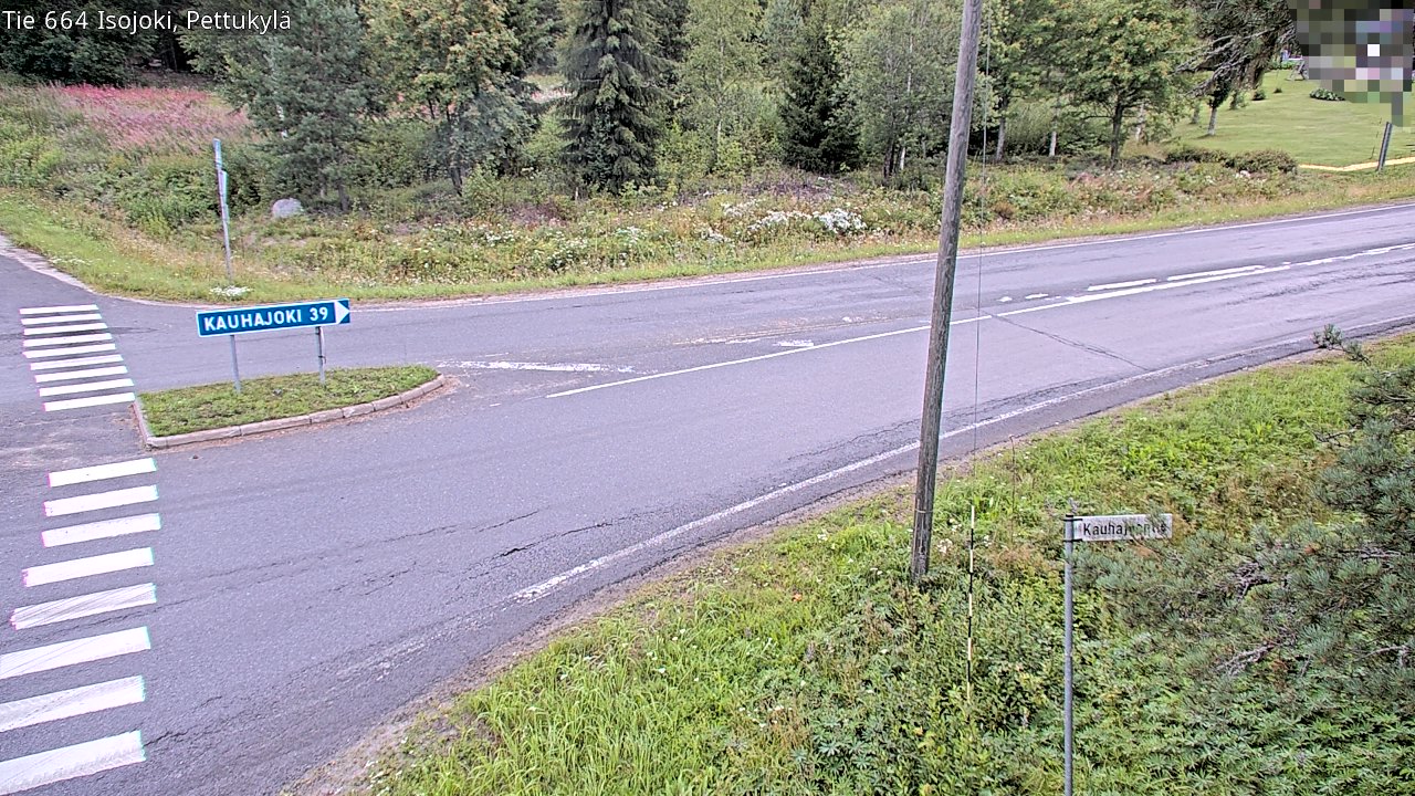 Weather Camera Image Road 664 Isojoki Pettukylä, Isojoki, Etelä-Pohjanmaa