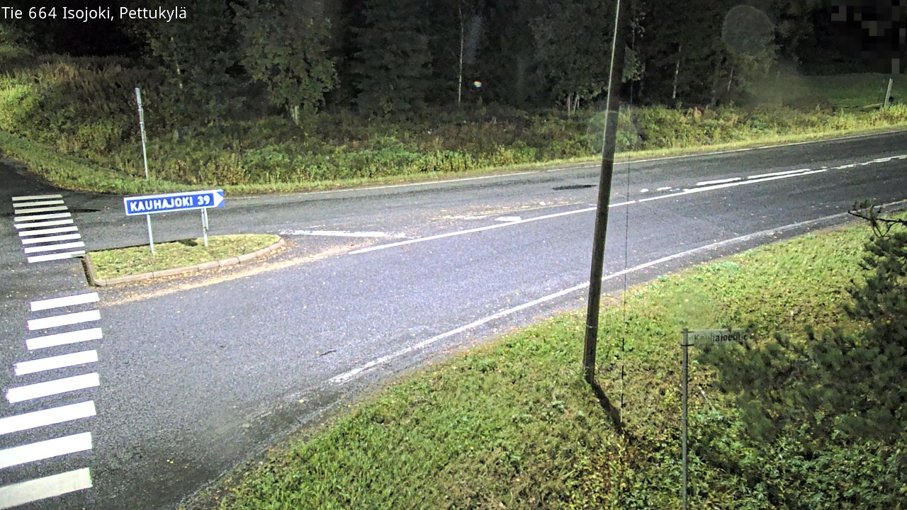 Weather Camera Image Road 664 Isojoki Pettukylä, Isojoki, Etelä-Pohjanmaa