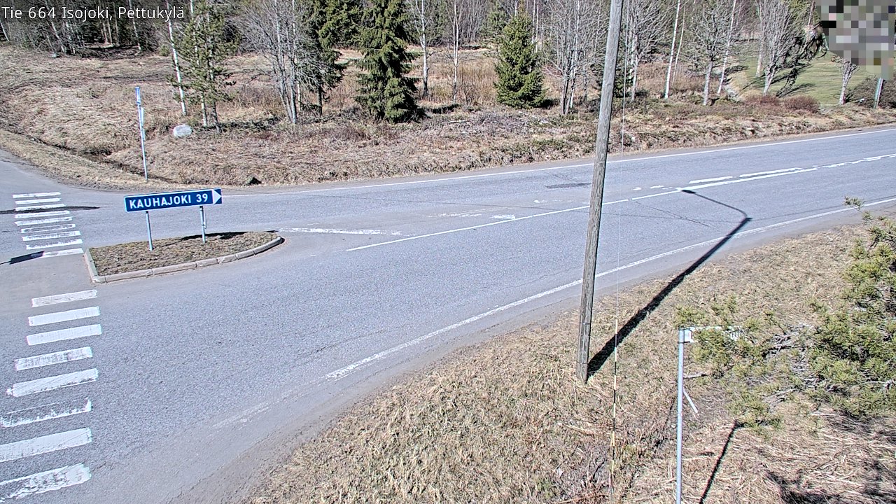 Weather Camera Image Väg 664 Storå Pettukylä, Isojoki, Etelä-Pohjanmaa