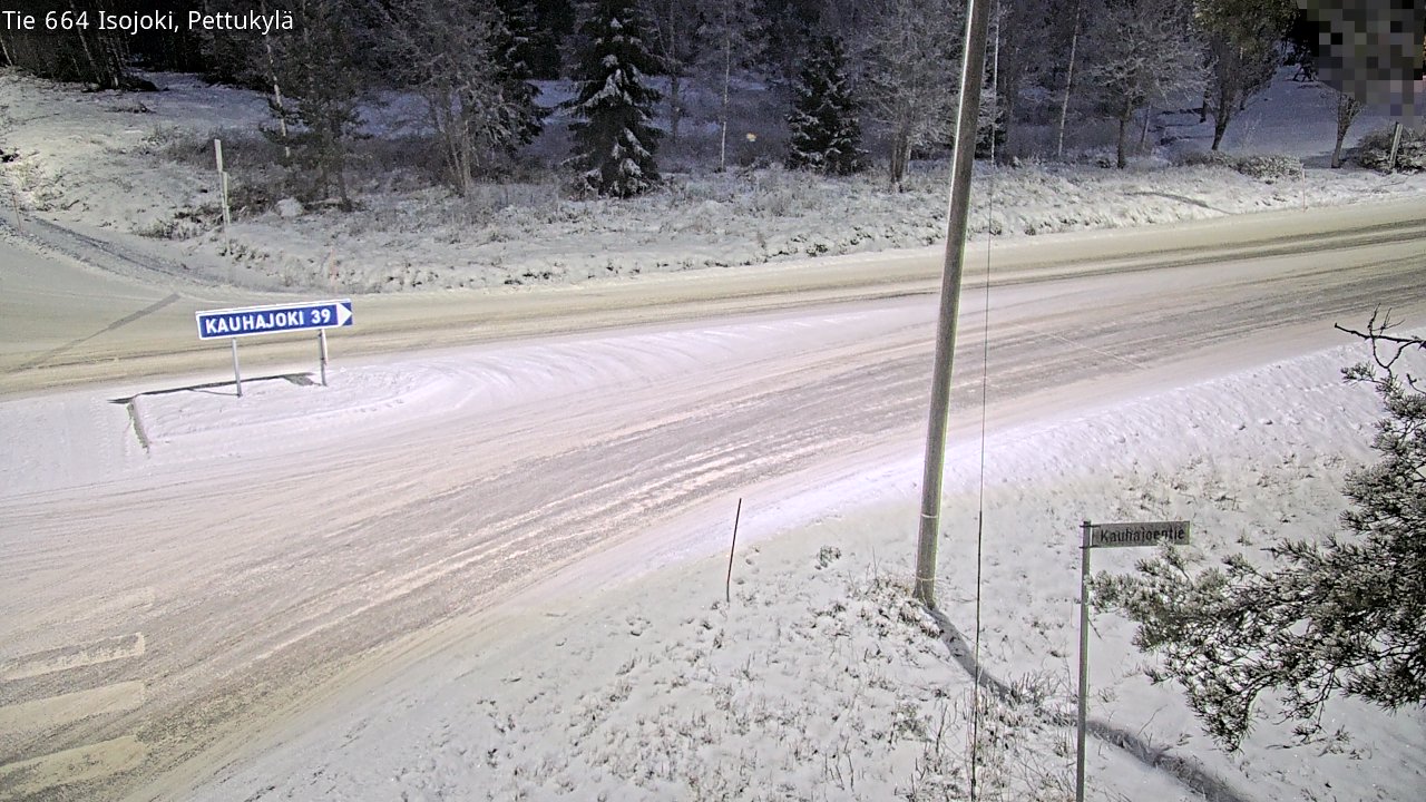 Weather Camera Image Road 664 Isojoki Pettukylä, Isojoki, Etelä-Pohjanmaa
