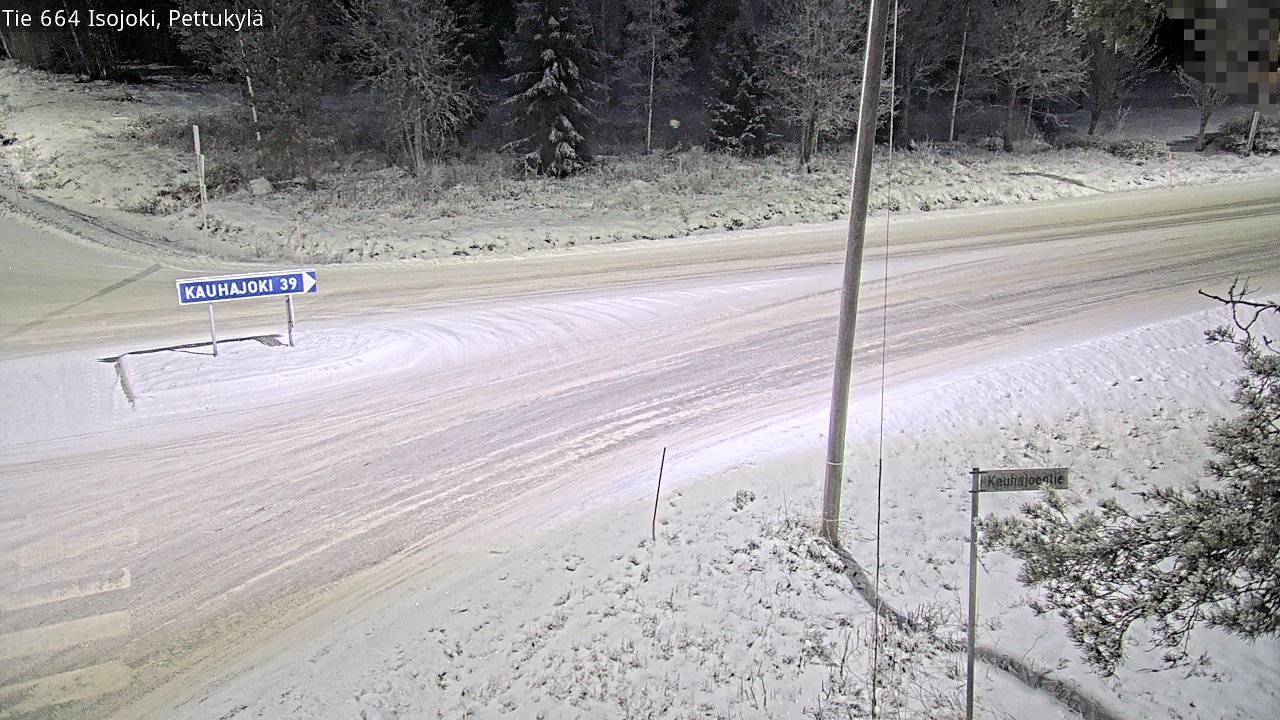 Weather Camera Image Road 664 Isojoki Pettukylä, Isojoki, Etelä-Pohjanmaa