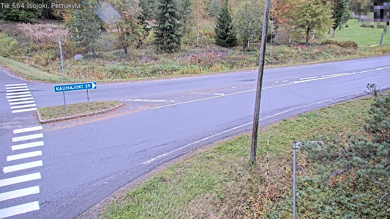 Weather Camera Image Road 664 Isojoki Pettukylä, Isojoki, Etelä-Pohjanmaa