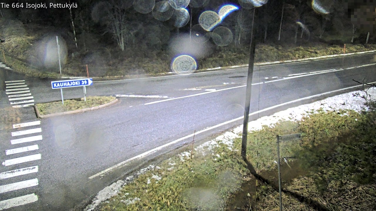Weather Camera Image Road 664 Isojoki Pettukylä, Isojoki, Etelä-Pohjanmaa