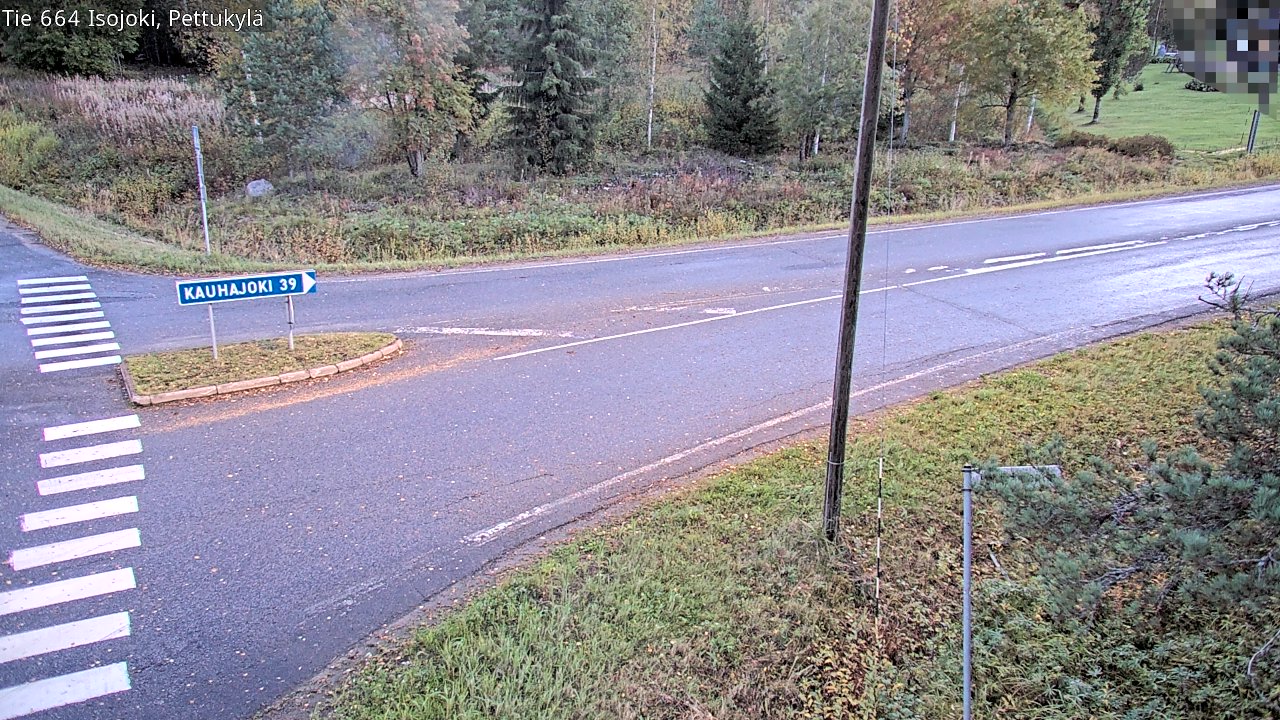 Weather Camera Image Road 664 Isojoki Pettukylä, Isojoki, Etelä-Pohjanmaa