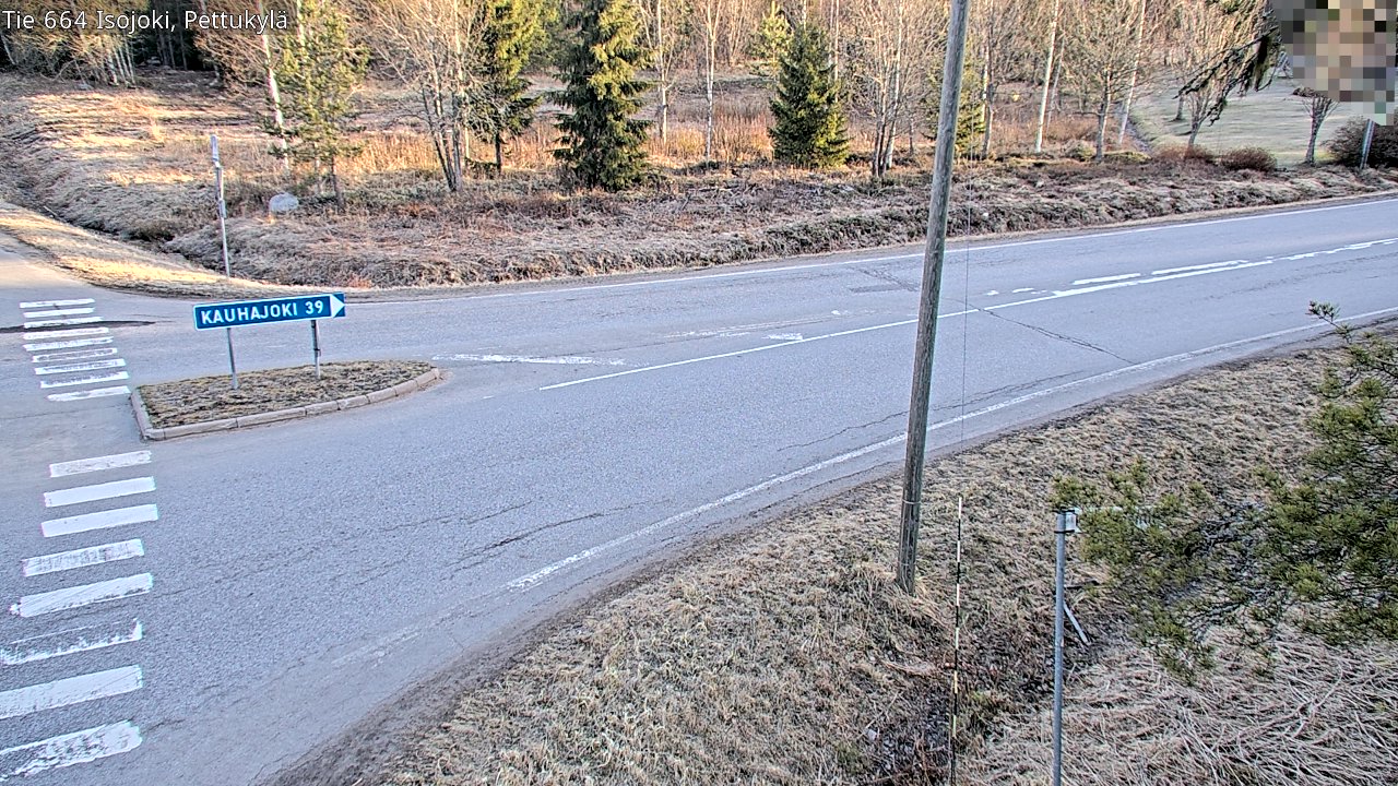 Weather Camera Image Väg 664 Storå Pettukylä, Isojoki, Etelä-Pohjanmaa
