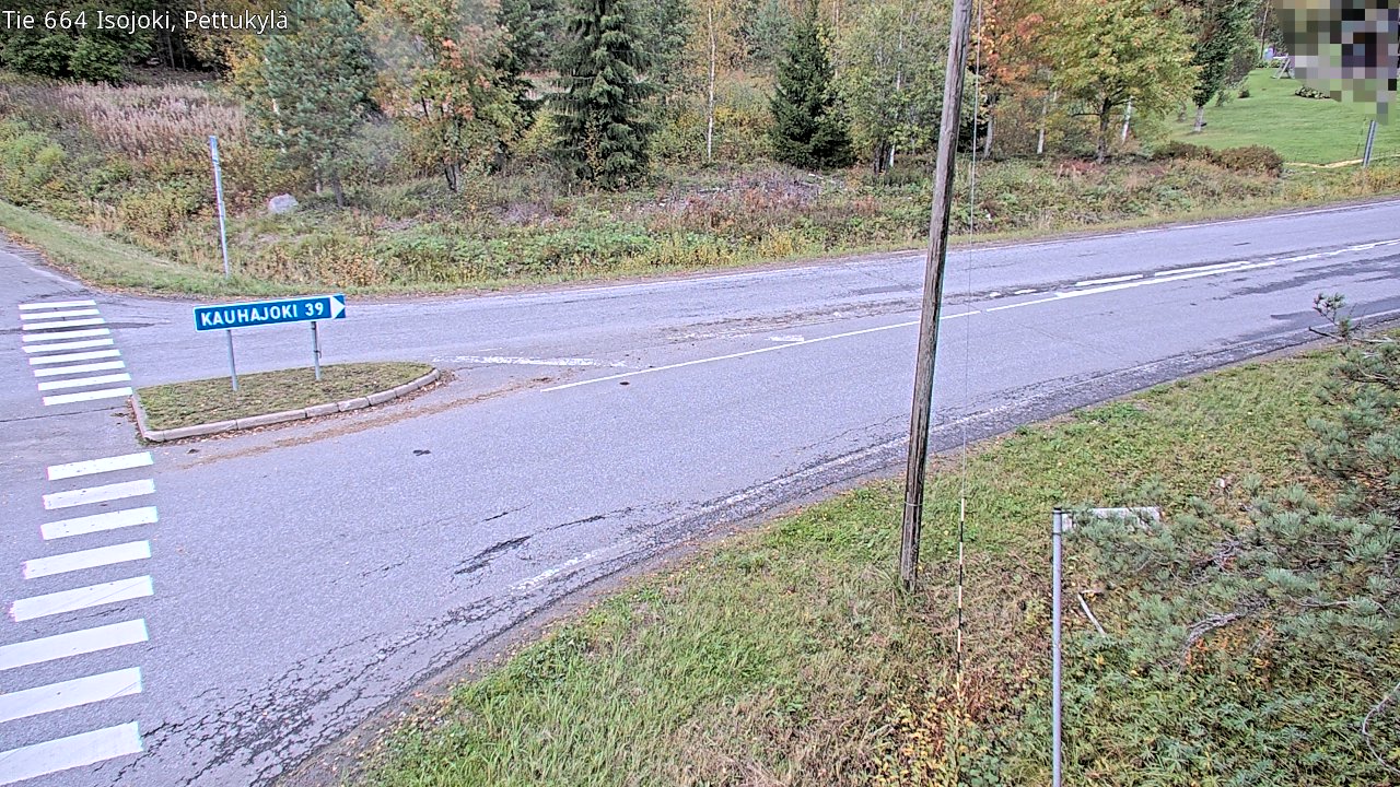 Weather Camera Image Road 664 Isojoki Pettukylä, Isojoki, Etelä-Pohjanmaa