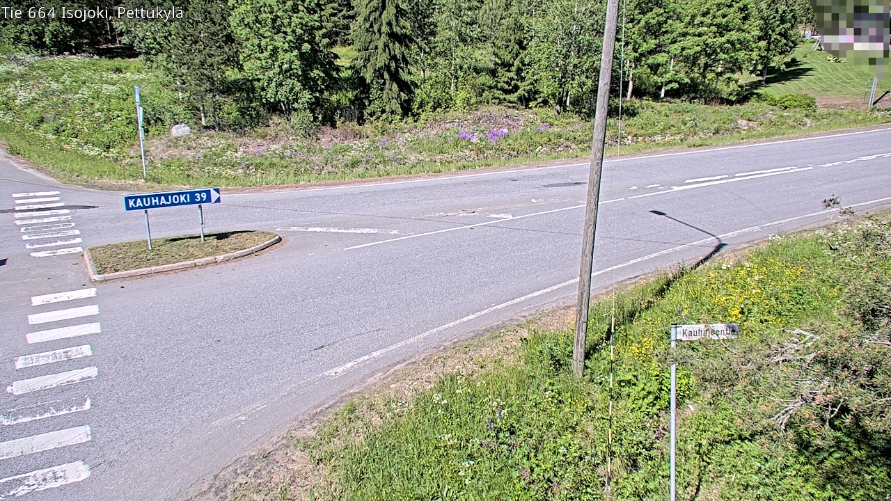 Weather Camera Image Väg 664 Storå Pettukylä, Isojoki, Etelä-Pohjanmaa