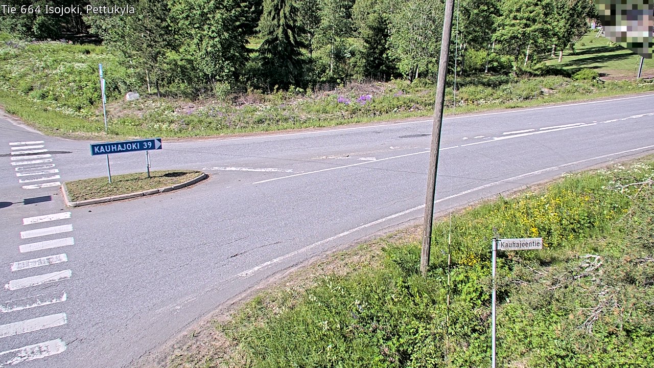Weather Camera Image Väg 664 Storå Pettukylä, Isojoki, Etelä-Pohjanmaa