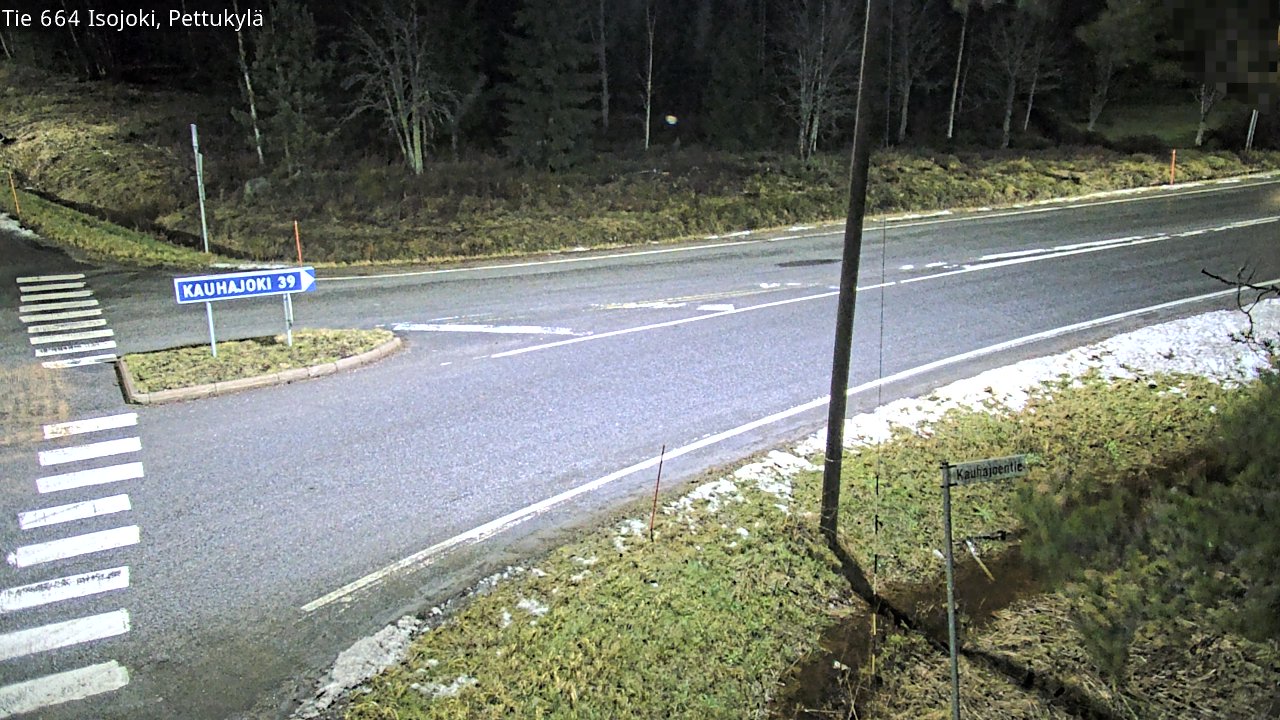 Weather Camera Image Road 664 Isojoki Pettukylä, Isojoki, Etelä-Pohjanmaa