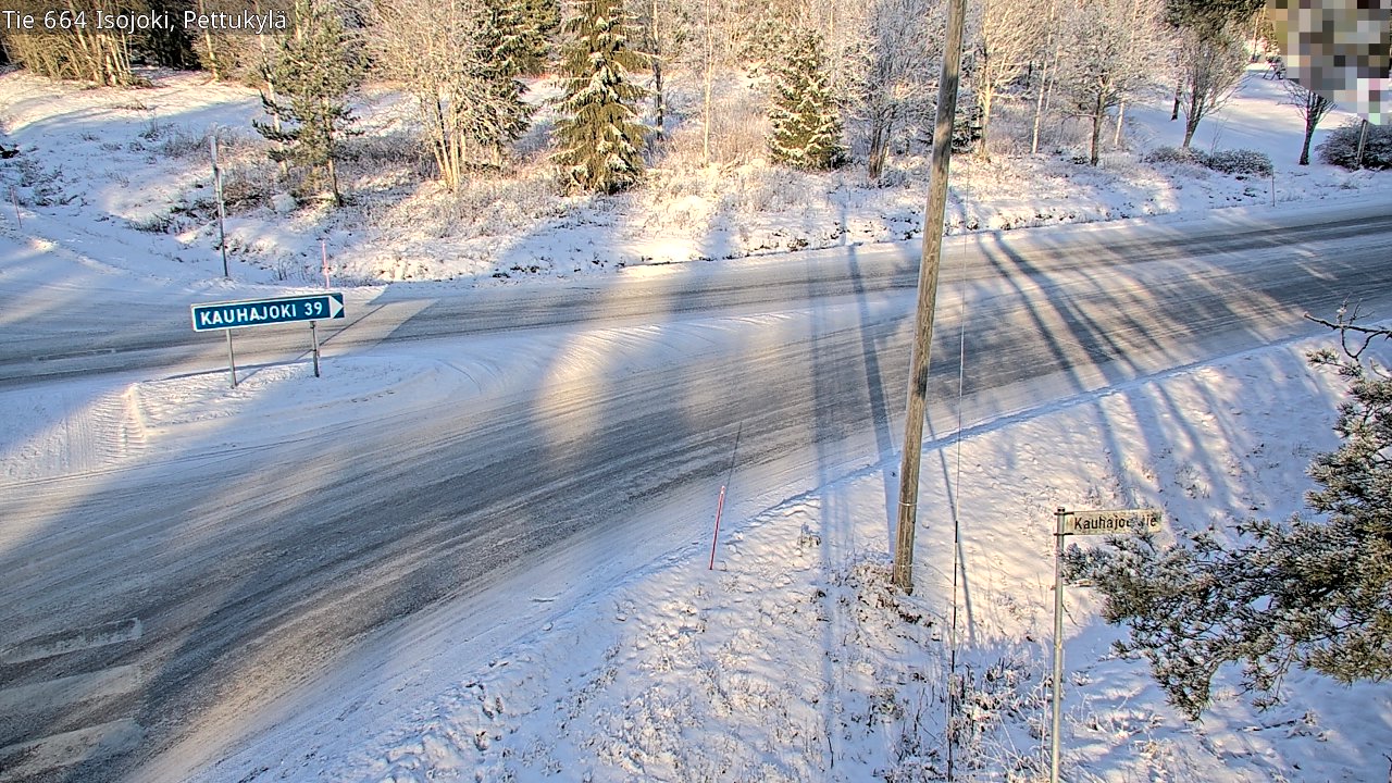 Weather Camera Image Road 664 Isojoki Pettukylä, Isojoki, Etelä-Pohjanmaa