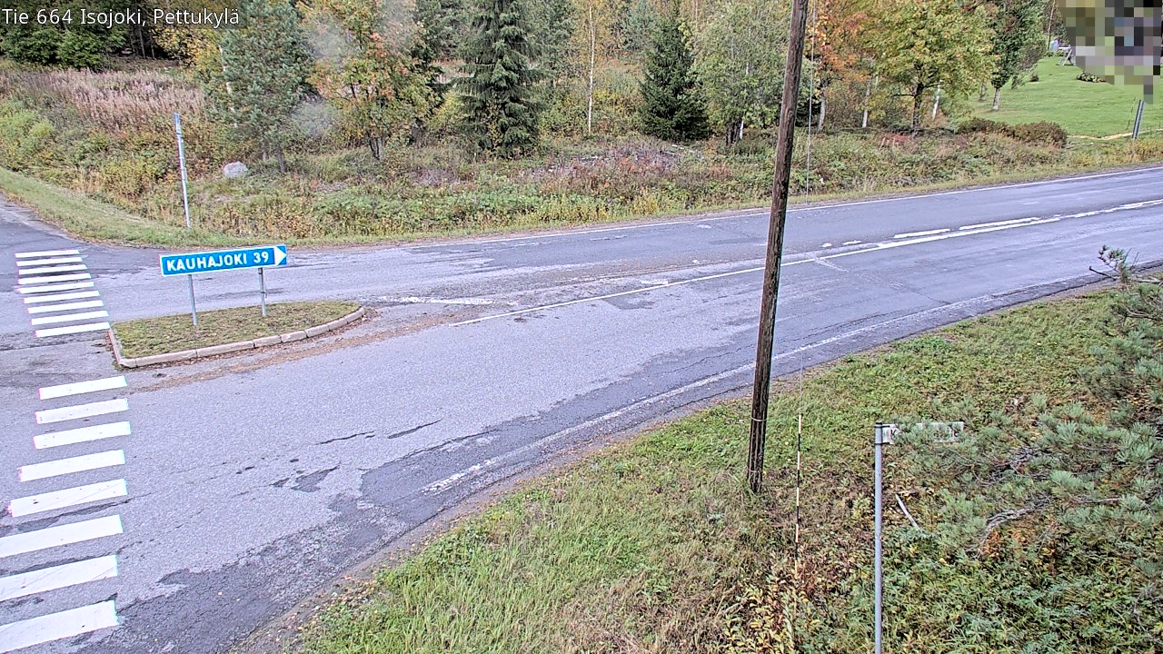 Weather Camera Image Road 664 Isojoki Pettukylä, Isojoki, Etelä-Pohjanmaa