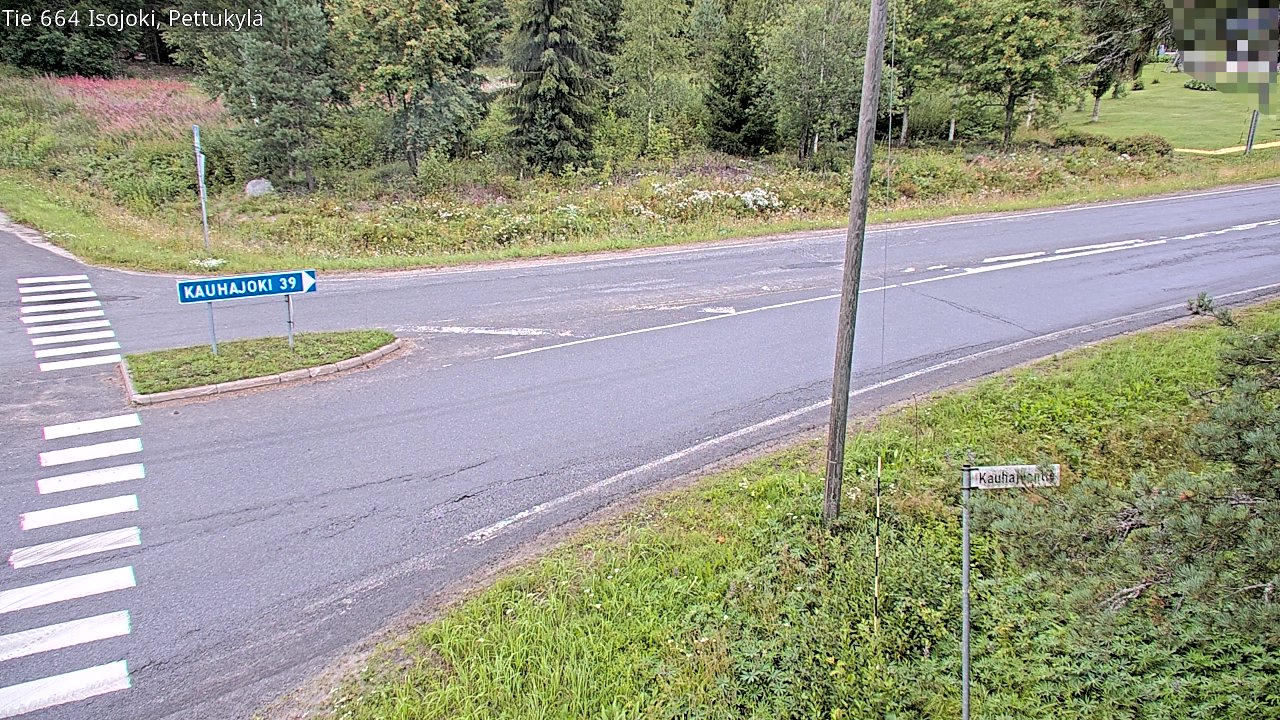 Weather Camera Image Road 664 Isojoki Pettukylä, Isojoki, Etelä-Pohjanmaa