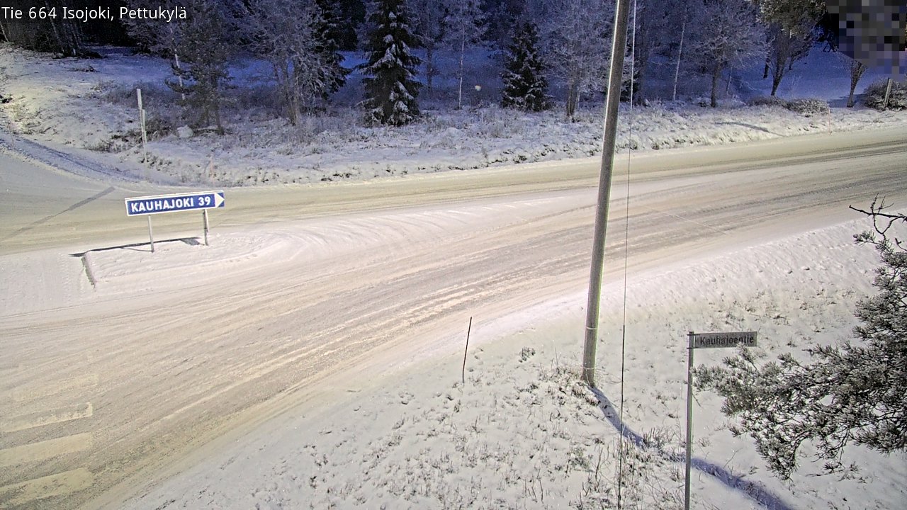 Weather Camera Image Road 664 Isojoki Pettukylä, Isojoki, Etelä-Pohjanmaa