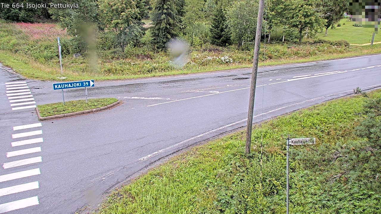 Weather Camera Image Road 664 Isojoki Pettukylä, Isojoki, Etelä-Pohjanmaa