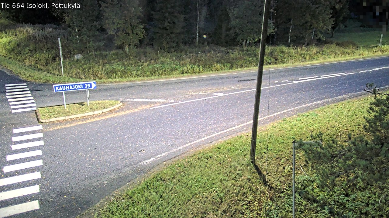 Weather Camera Image Road 664 Isojoki Pettukylä, Isojoki, Etelä-Pohjanmaa