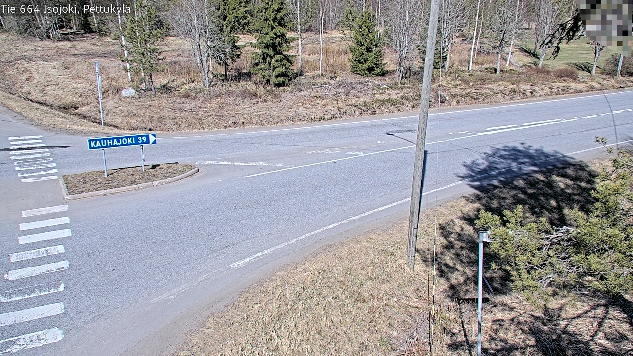 Weather Camera Image Väg 664 Storå Pettukylä, Isojoki, Etelä-Pohjanmaa