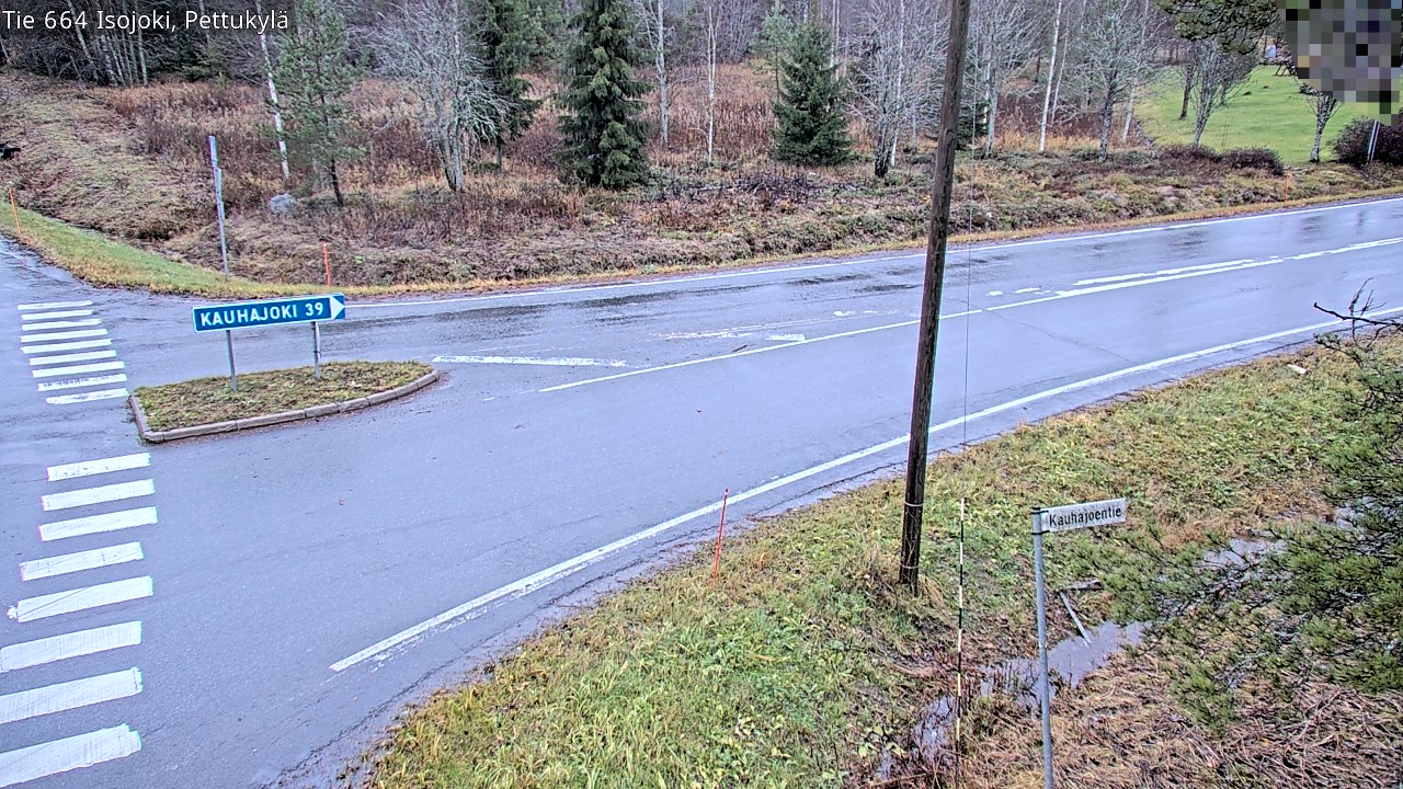Weather Camera Image Väg 664 Storå Pettukylä, Isojoki, Etelä-Pohjanmaa