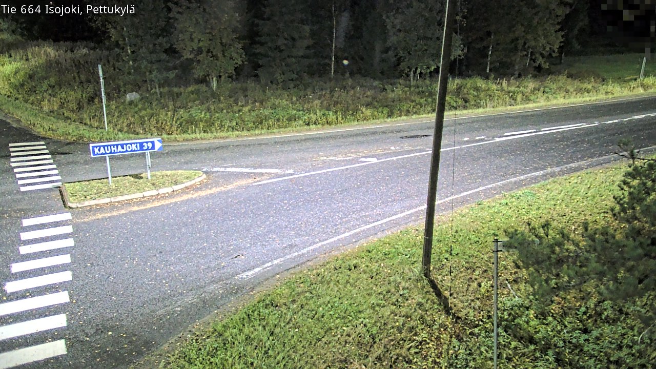 Weather Camera Image Road 664 Isojoki Pettukylä, Isojoki, Etelä-Pohjanmaa